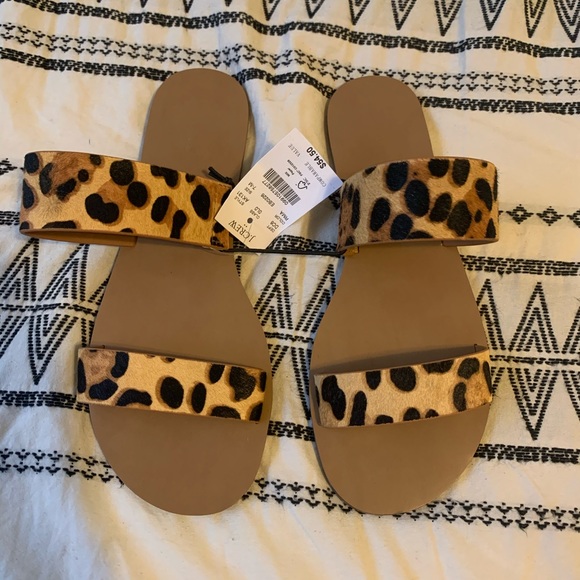 J. Crew Shoes - J crew animal print sandals